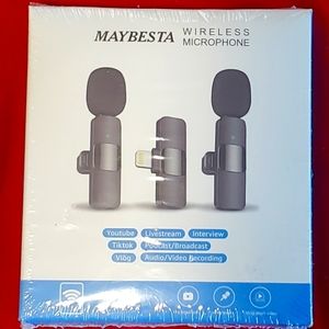 MAYBESTA Professional Wireless Lavalier Lapel Microphone for iPhone, iPad NEW!!!